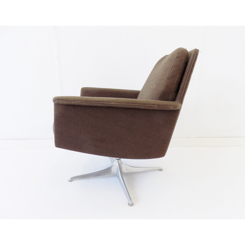 Paire of  vintage brown lounge chairs Cor Sedia by Horst Brüning 1960