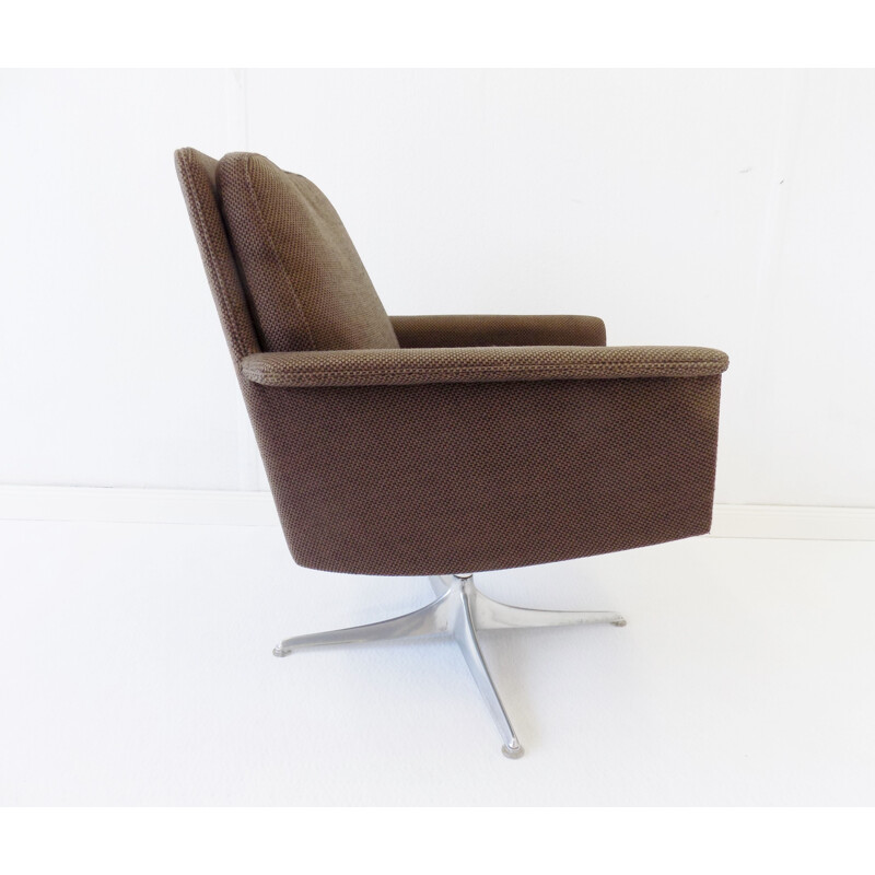 Paire of  vintage brown lounge chairs Cor Sedia by Horst Brüning 1960