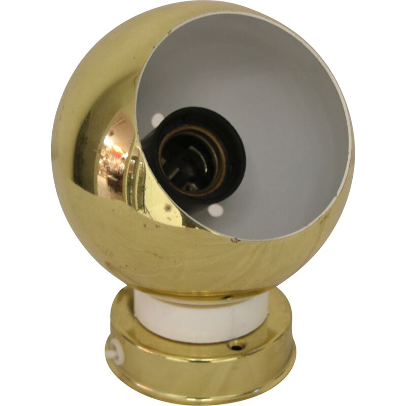 Vintage Gold magnet ball light 1960