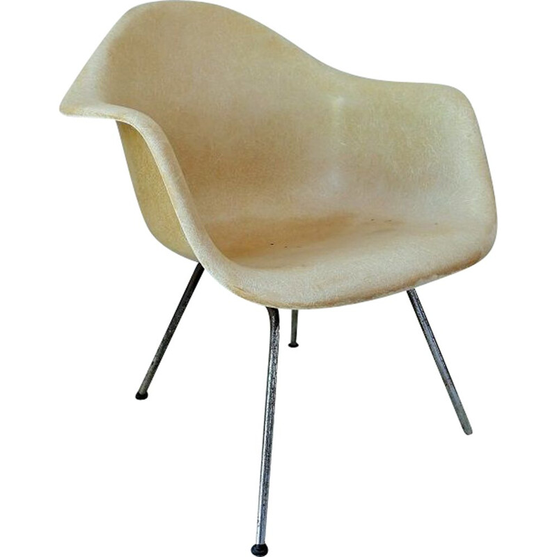 Fauteuil blanc vintage - ray charles eames
