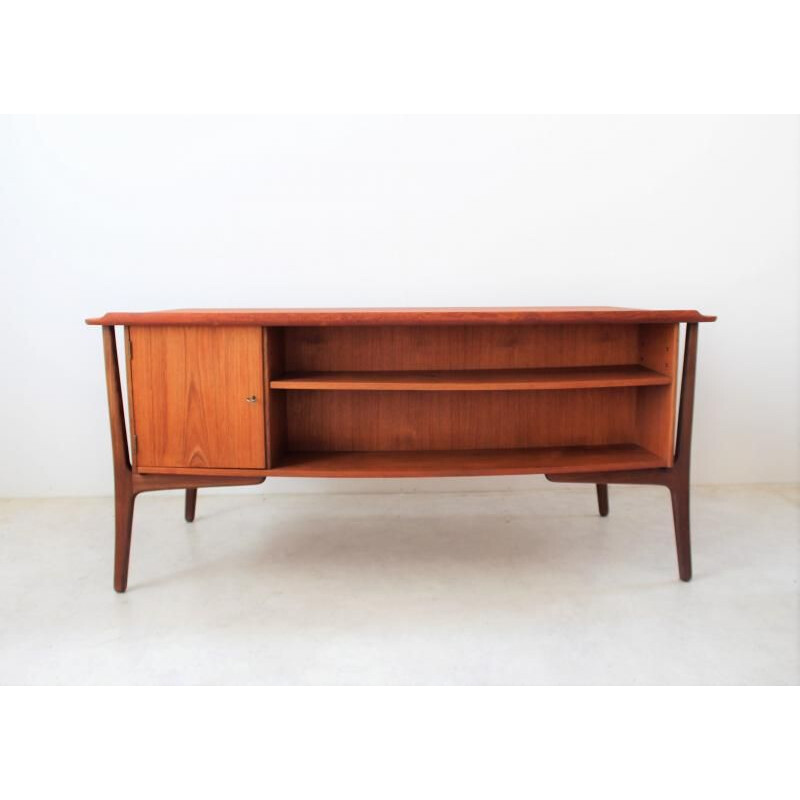 Vintage Scandinavian teak desk, Svend Aage Madsen