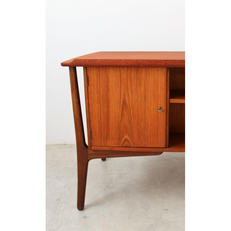 Vintage Scandinavian teak desk, Svend Aage Madsen