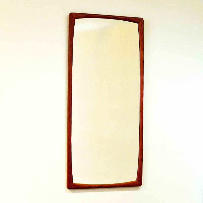 Vintage Teak Wallmirror by AB Nybrofabriken - Sweden 1960s