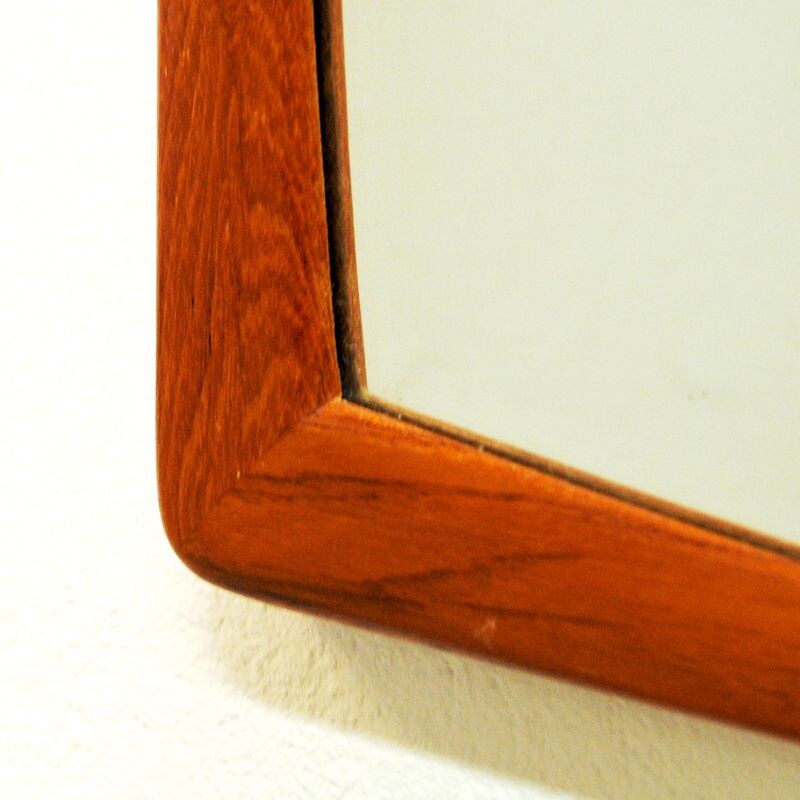 Vintage Teak Wallmirror by AB Nybrofabriken - Sweden 1960s