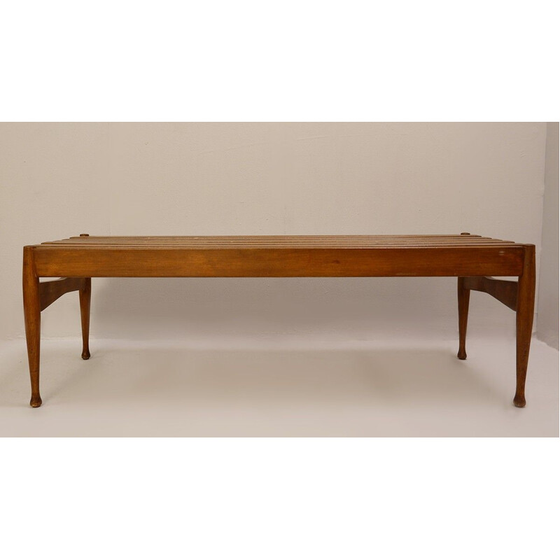  Italian vintage slatted bench