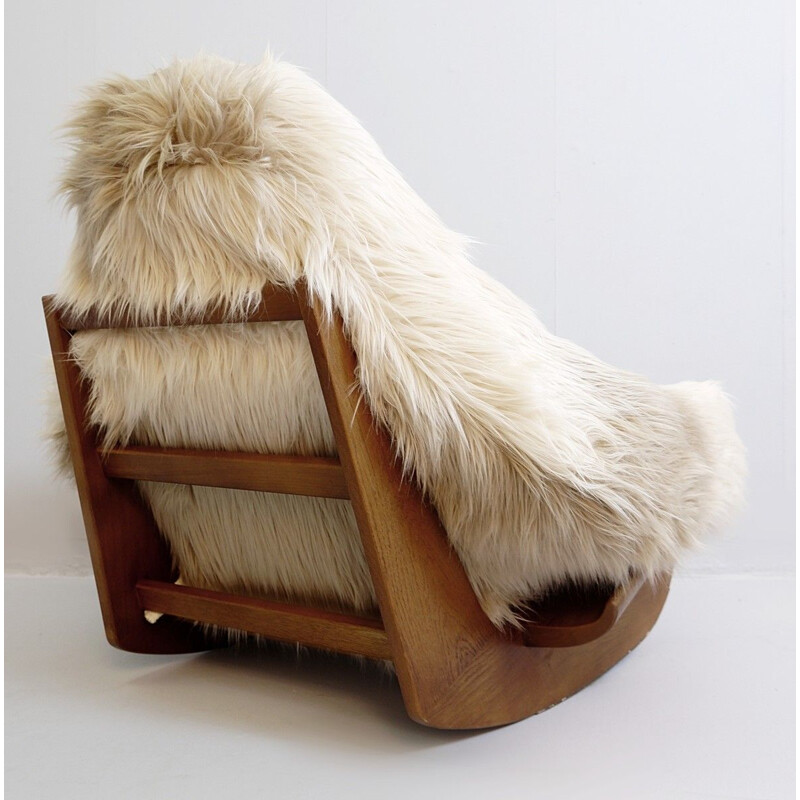 Vintage "Yeti" Pop Art Rocking Chair by Mario Scheichenbauer 1968