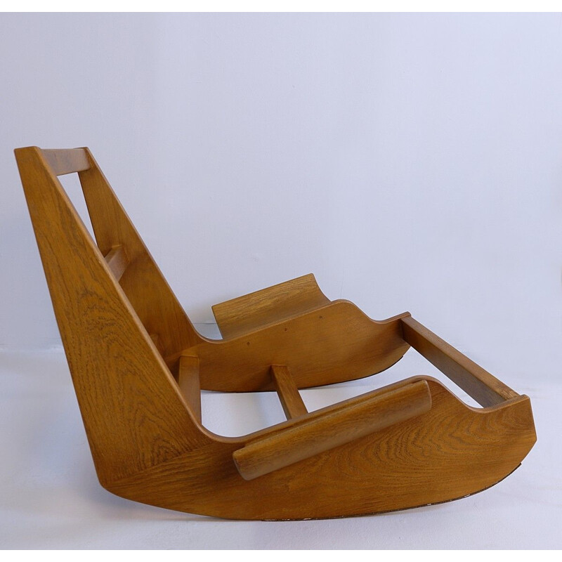 Rocking Chair vintage "Yeti"  Pop Art par Mario Scheichenbauer 1968