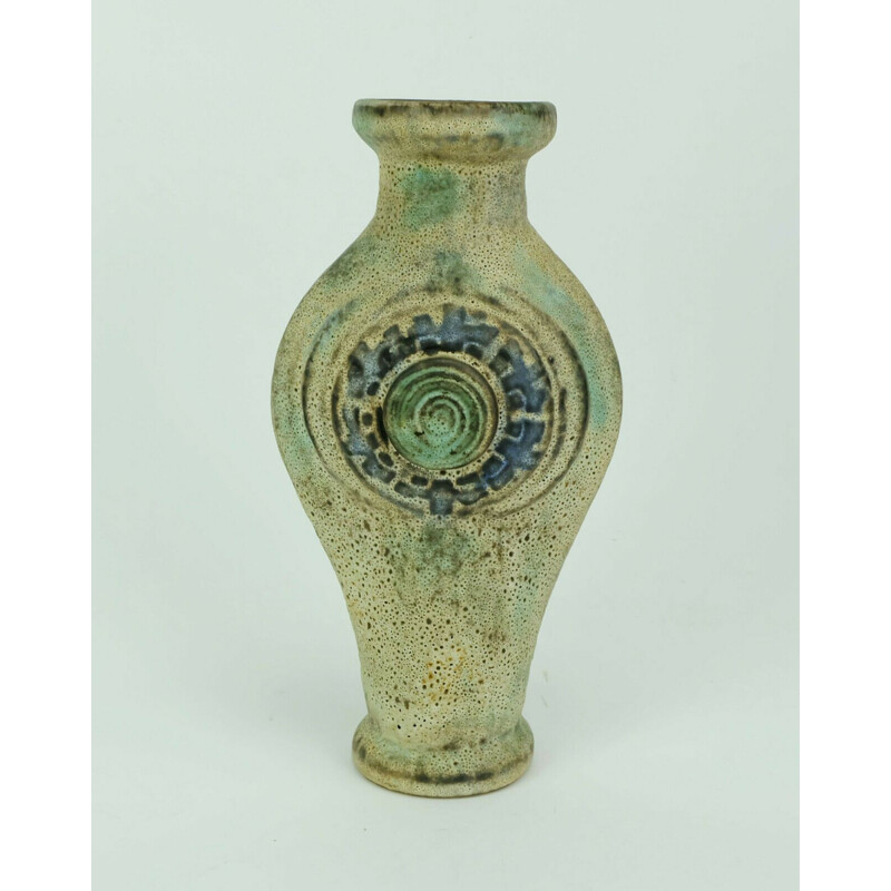 Vase vintage décor "maya" allemand  par Jopeko 1960
