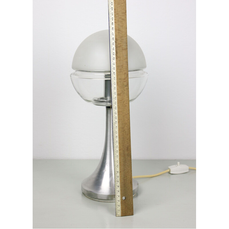 Lampe de table vintage pied champignon de l'ère spatiale de Doria Leuchten, Allemagne