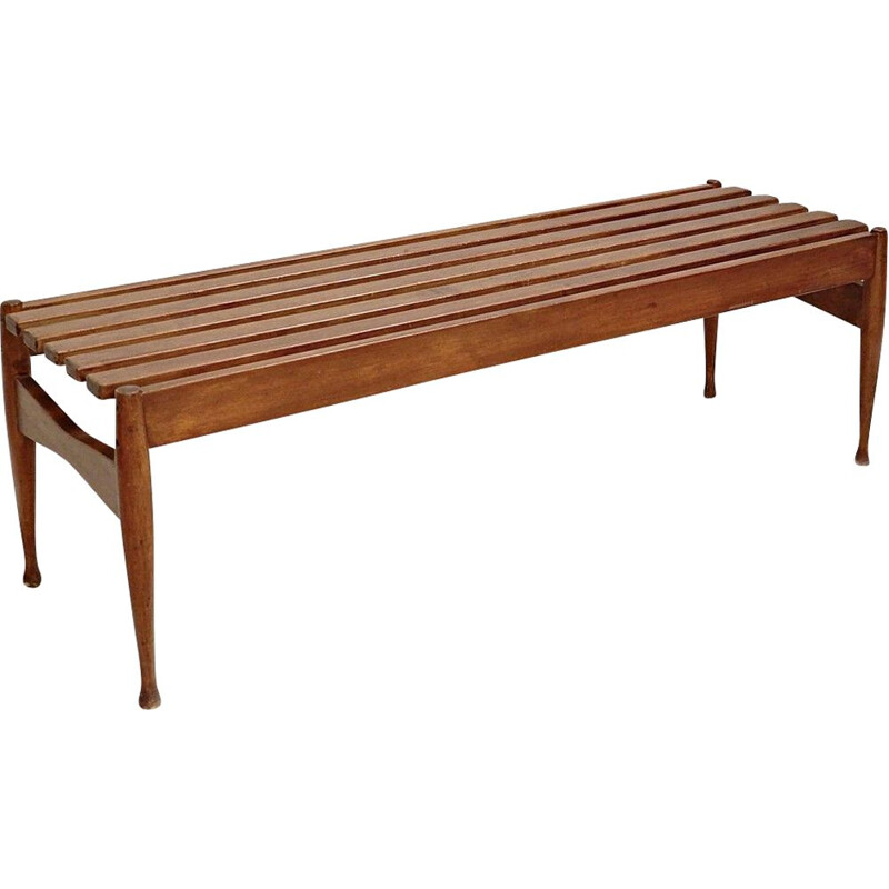  Italian vintage slatted bench