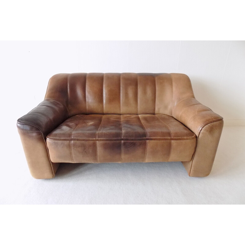 Vintage De Sede 2 seater leather sofa