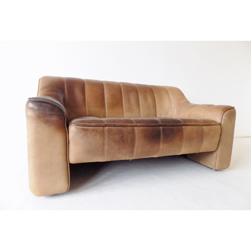 Vintage De Sede 2 seater leather sofa