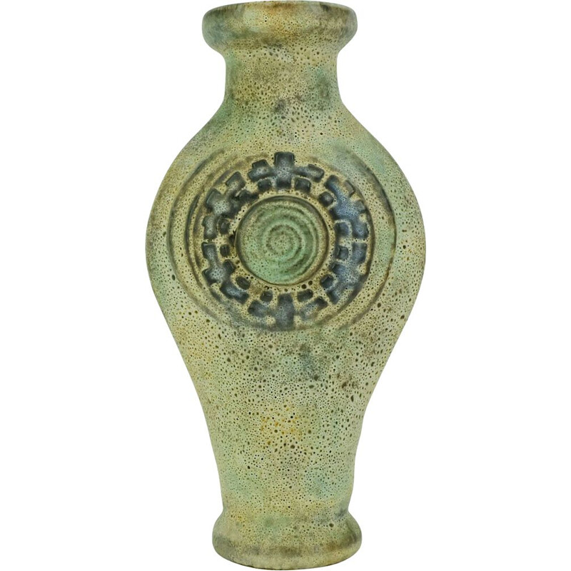 Vase vintage décor "maya" allemand  par Jopeko 1960