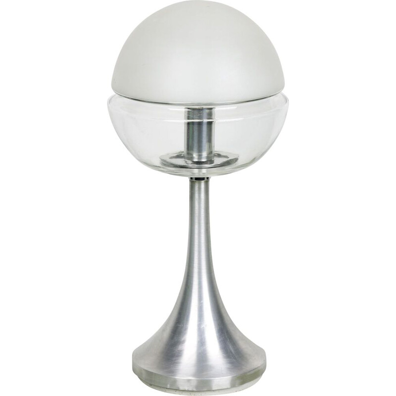 Vintage table lamp with mushroom foot from the space age by Doria Leuchten, Germany