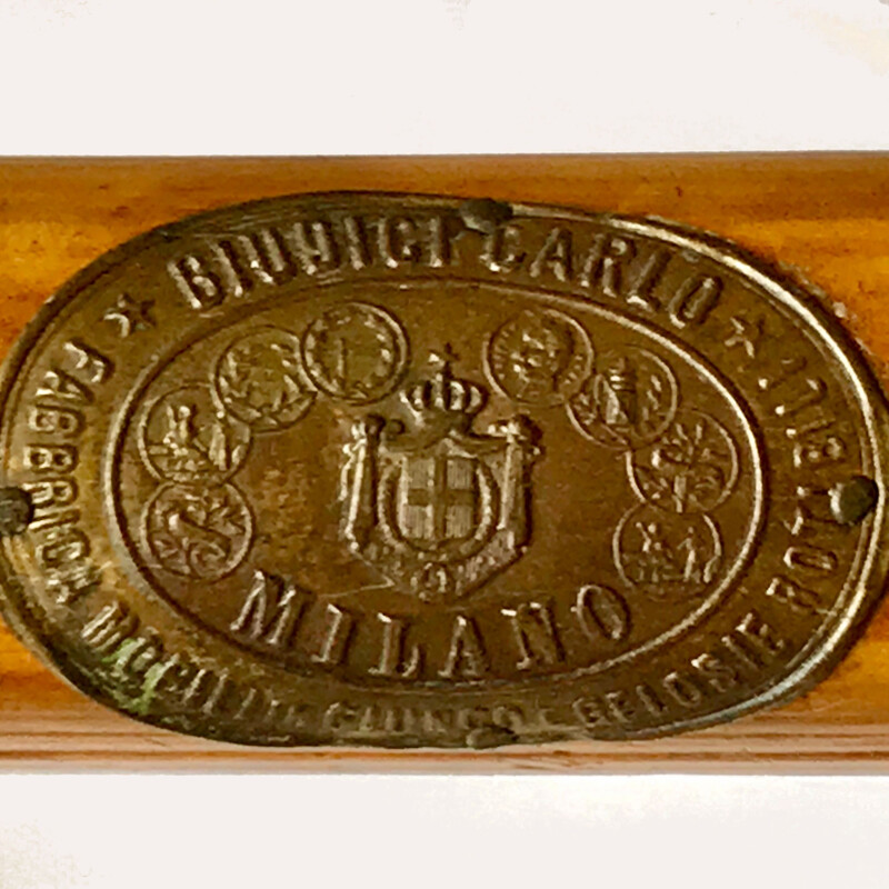 Console d'entrée vintage en rotin Carlo Giudici Italie 1920