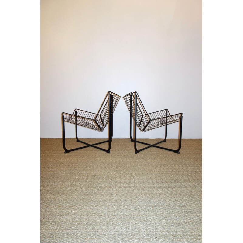 Pair of vintage Niels Gammelgaard Jarpen armchairs for Ikea 1980