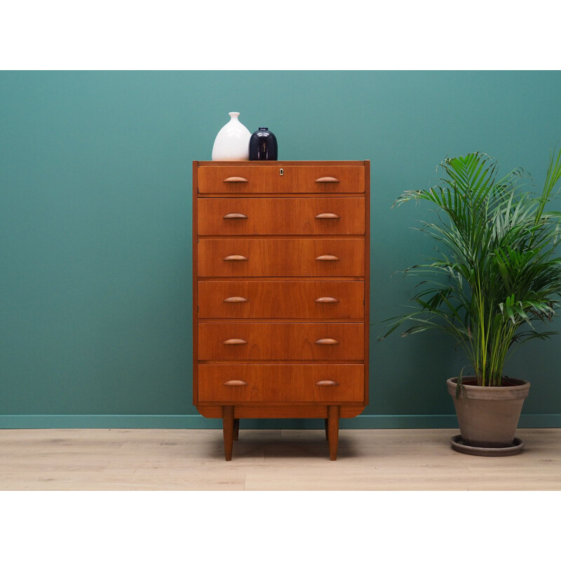 Vintage teak chest of drawers 1960