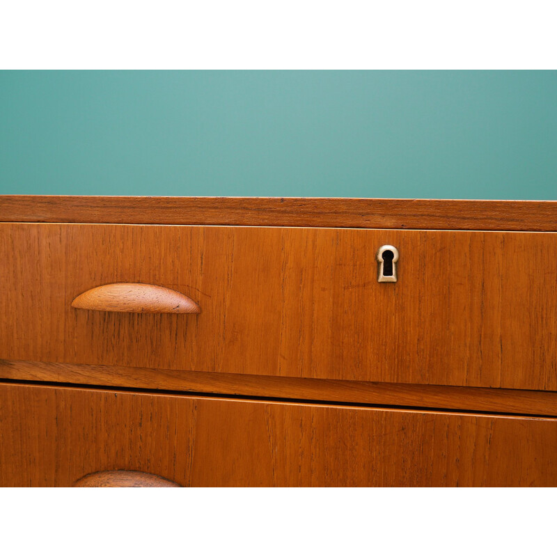 Vintage teak chest of drawers 1960