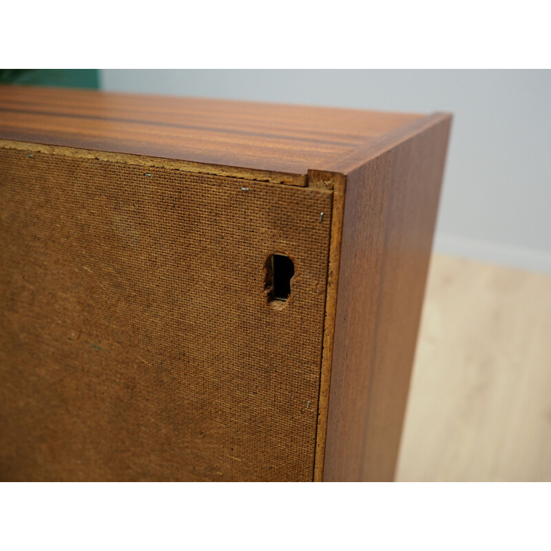 Vintage teak wall sideboard, 1960s	