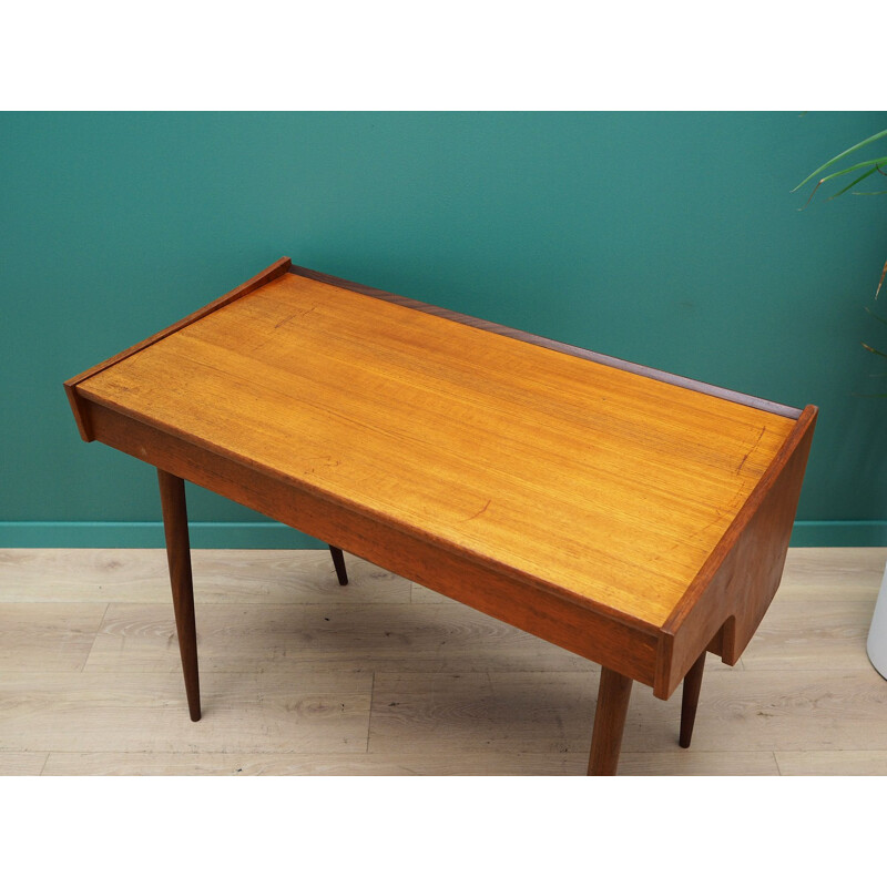 Vintage teak dressing table with mirror, 1960s	