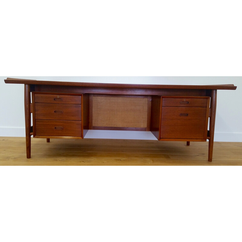 Sibast mid-century desk in teak, Arne VODDER - 1960s