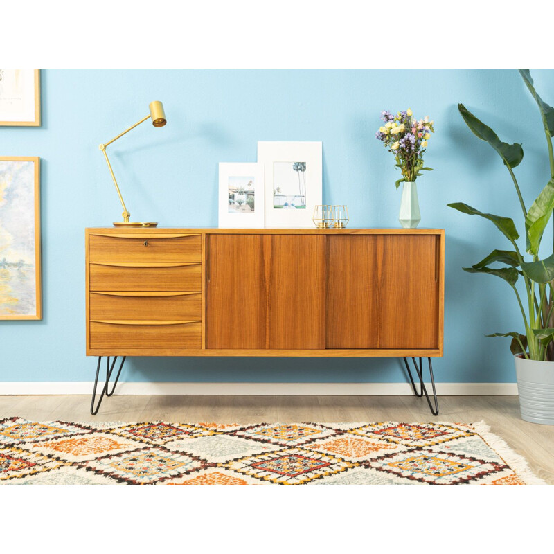 Vintage sideboard  in walnut veneer Germany 1950