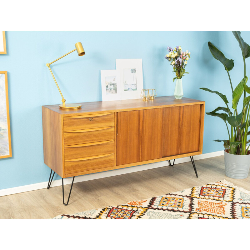 Vintage sideboard  in walnut veneer Germany 1950