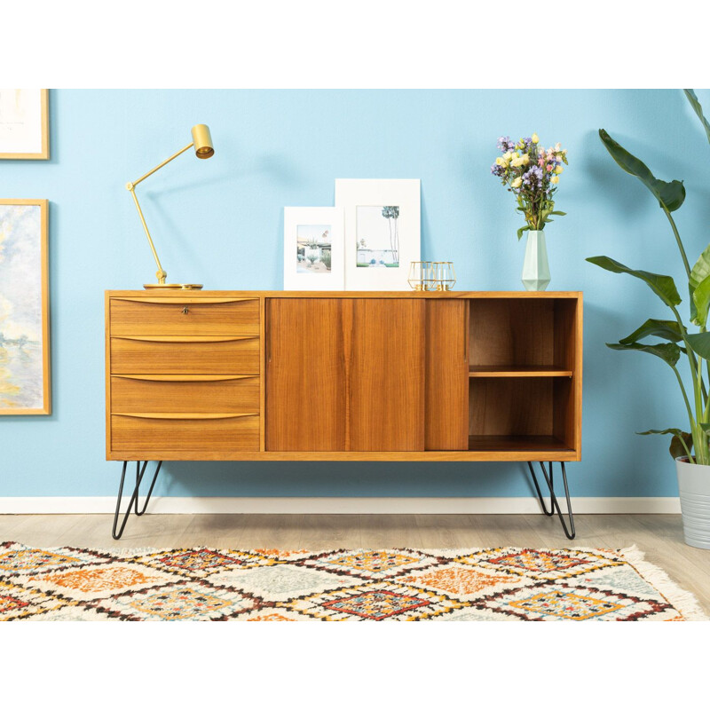 Vintage sideboard  in walnut veneer Germany 1950