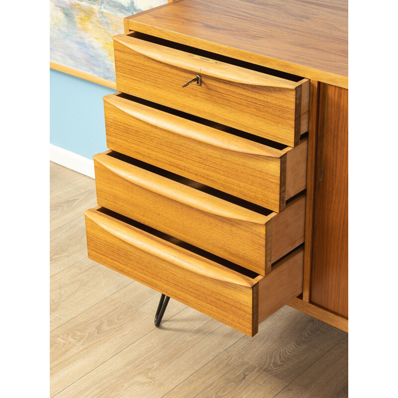 Vintage sideboard  in walnut veneer Germany 1950