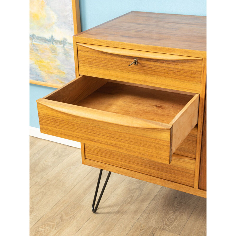 Vintage sideboard  in walnut veneer Germany 1950