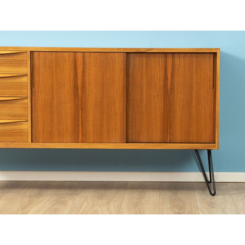 Vintage sideboard  in walnut veneer Germany 1950