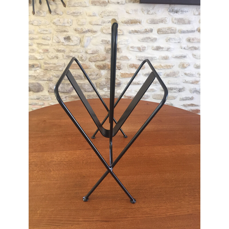 Vintage Jacques Adnet Magazine rack