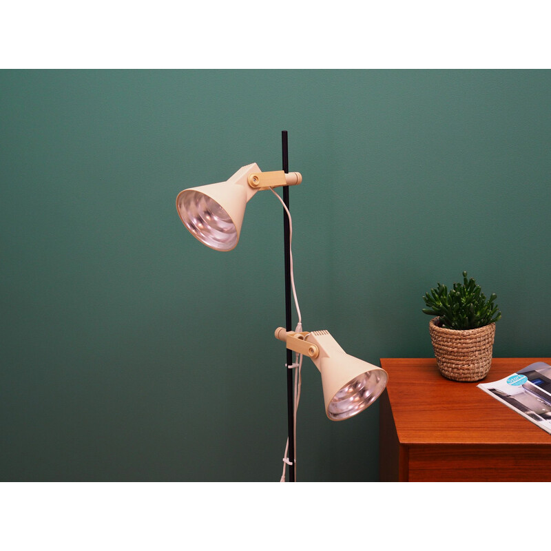 Vintage floor lamp plastic and metal Danish 1970