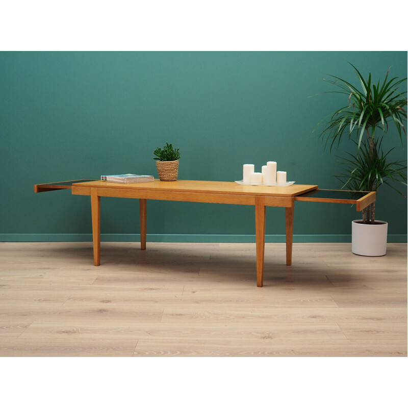 Vintage coffee table in ash from Haslev Mobelsnedkeri, 1960	