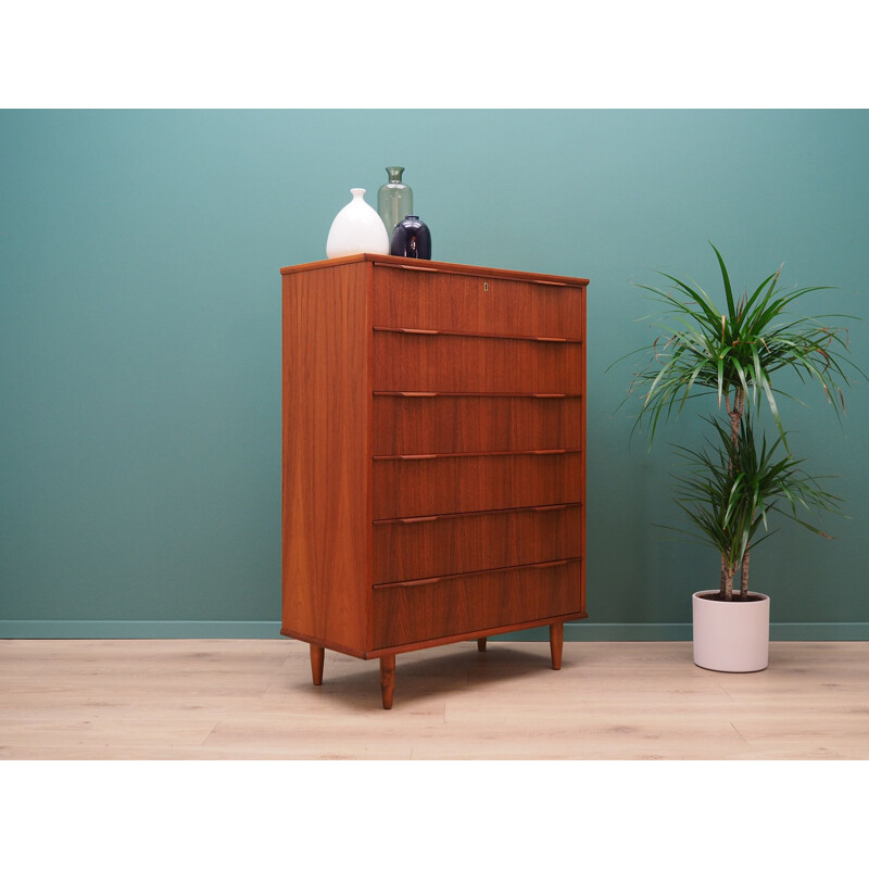 Vintage teak chest of drawers, 1960