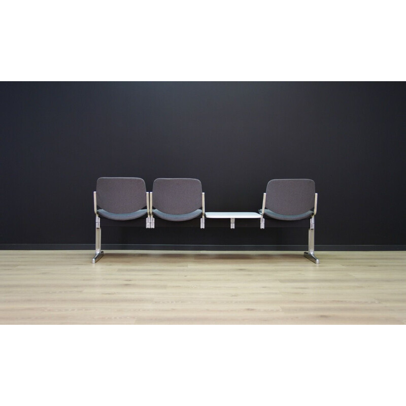 Vintage bench in aluminium 1960