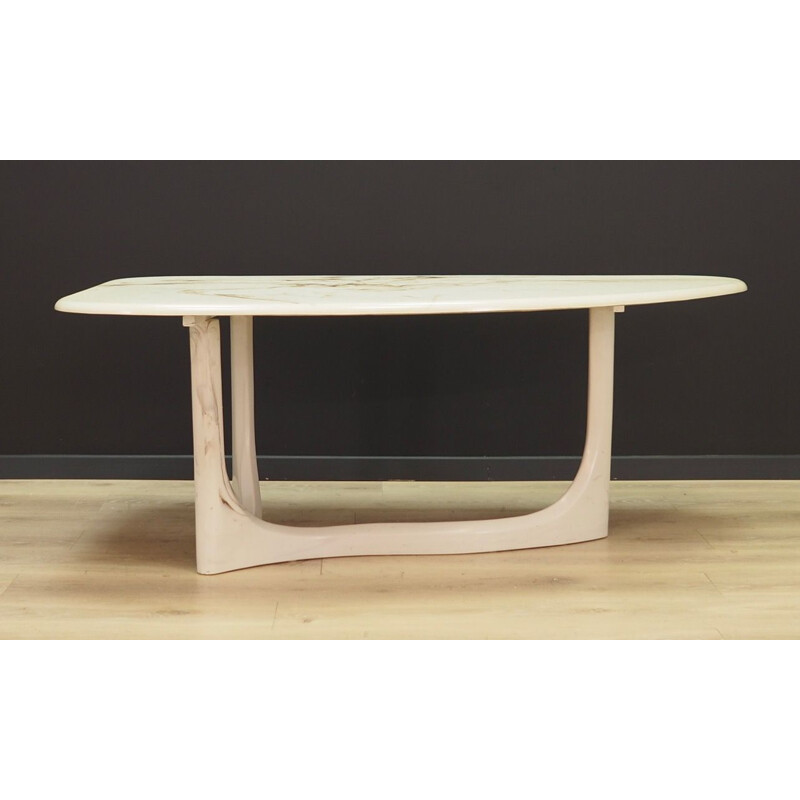 Vintage Danish marble coffee table 1960