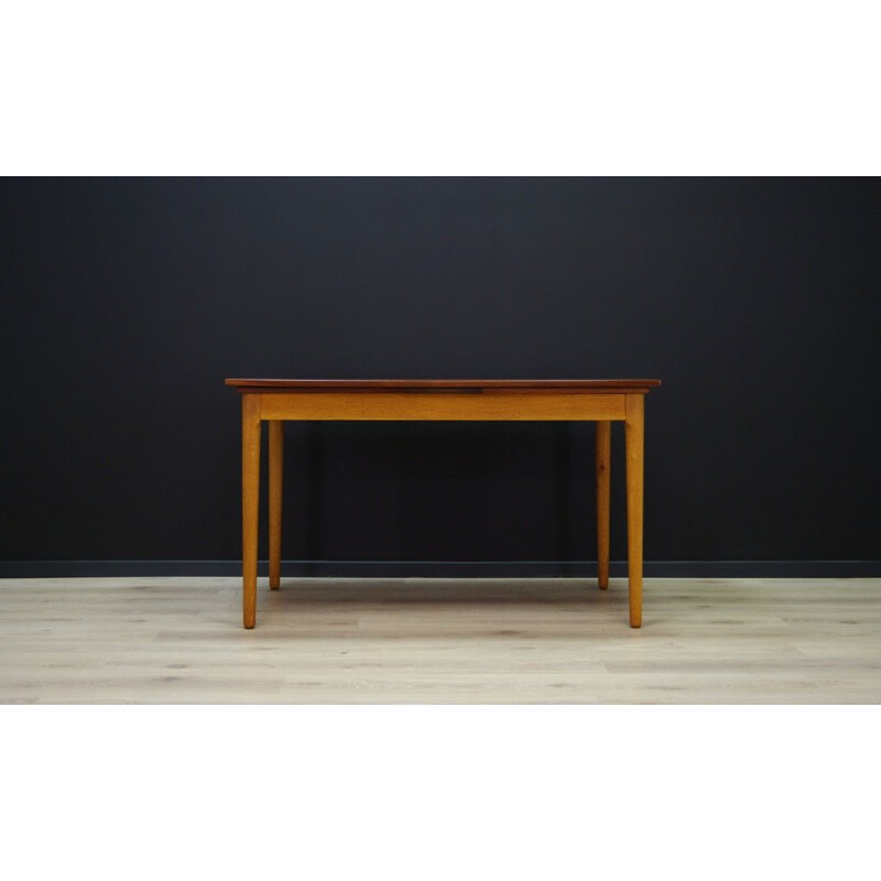 Vintage dining table in teak, Denmark, 1970