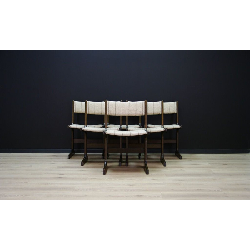 Set of 6 vintage chairs by Farstrup danish 1960