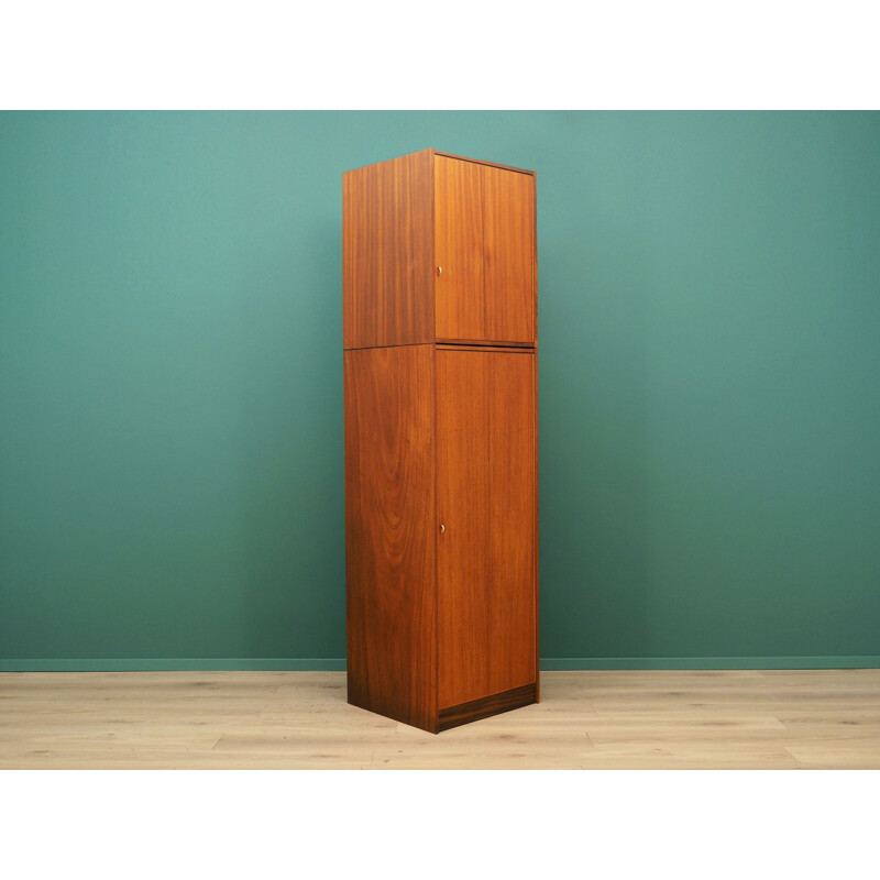 Vintage teak wardrobe Danish 1970