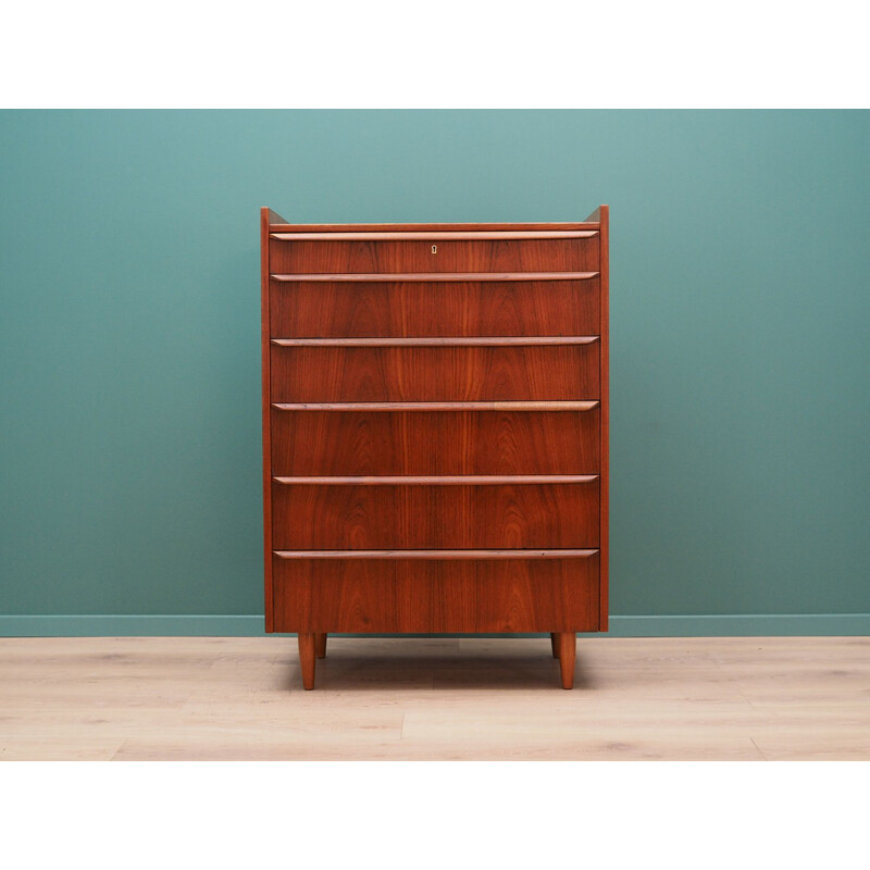 Vintage teak chest of drawers Scandinavian 1970