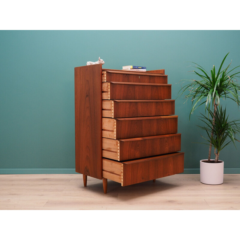 Vintage teak chest of drawers Scandinavian 1970