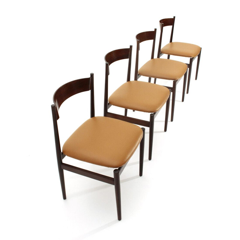 Juego de 4 sillas de Gianfranco Frattini para Cassina, 1960