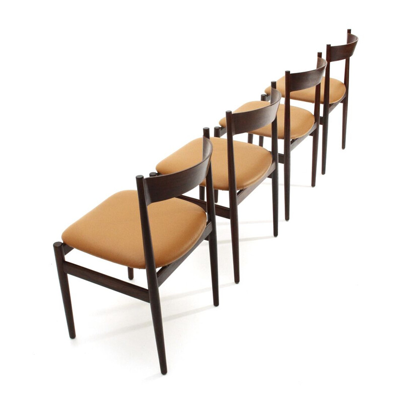 Juego de 4 sillas de Gianfranco Frattini para Cassina, 1960