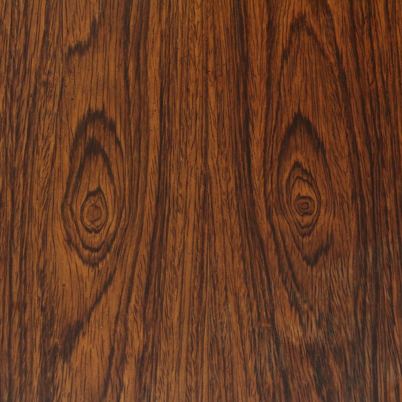 Vintage Wooden table with round extendable top, 1960s