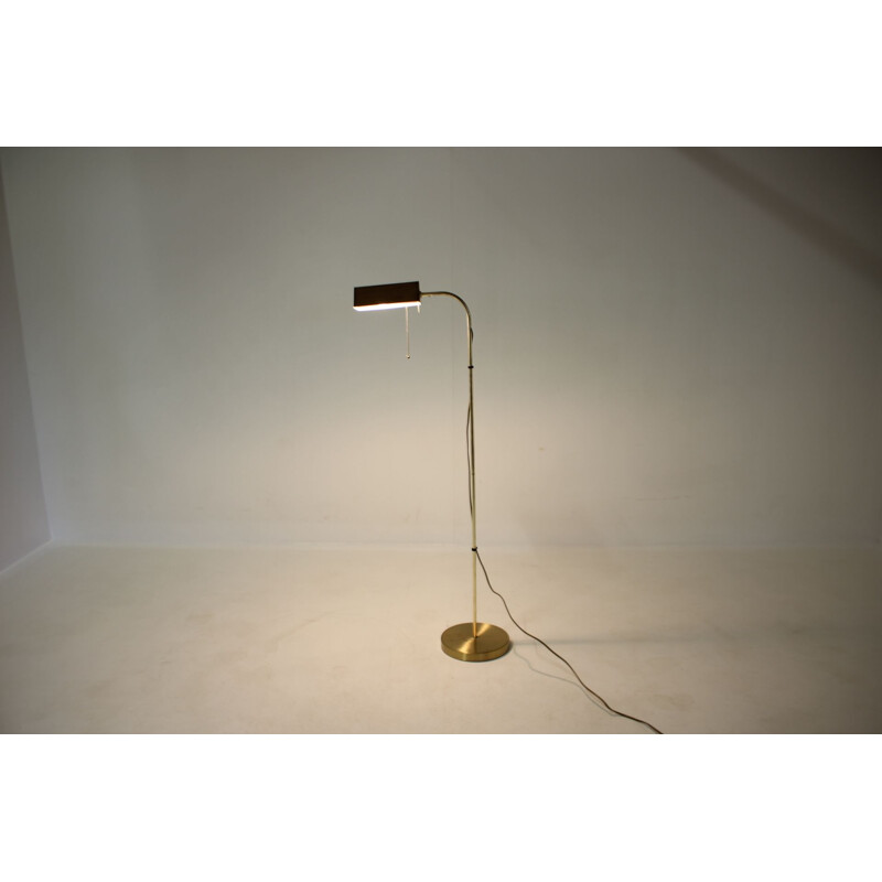 Vintage brass floor lamp German 1970s