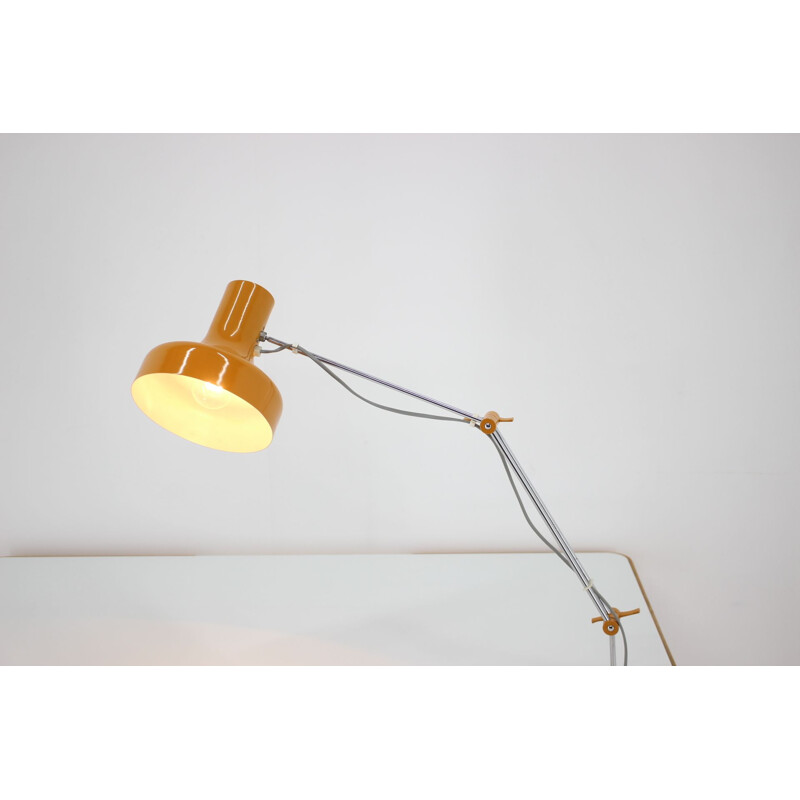 Vintage adjustable table lamp in lacquered metal by Napako, Czechoslovakia 1970