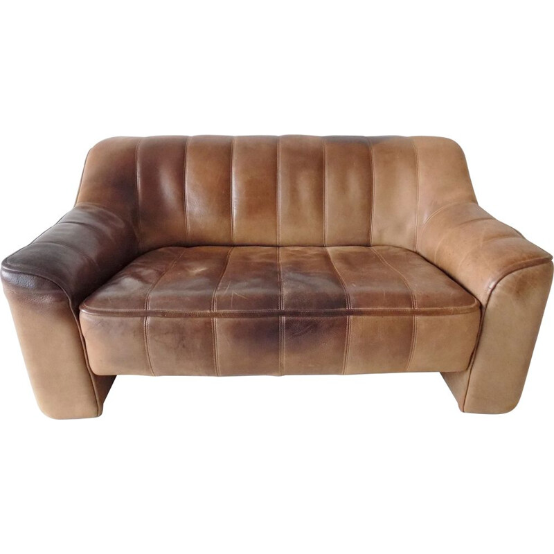 Vintage De Sede 2 seater leather sofa
