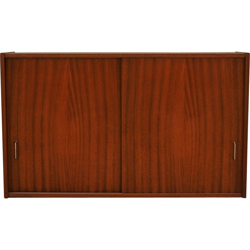 Vintage teak wall sideboard, 1960s	