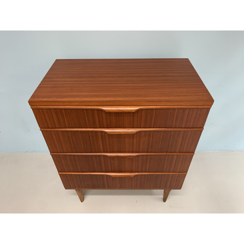 Commode vintage tiroir en teck de Frank Guille Engleterre 1960